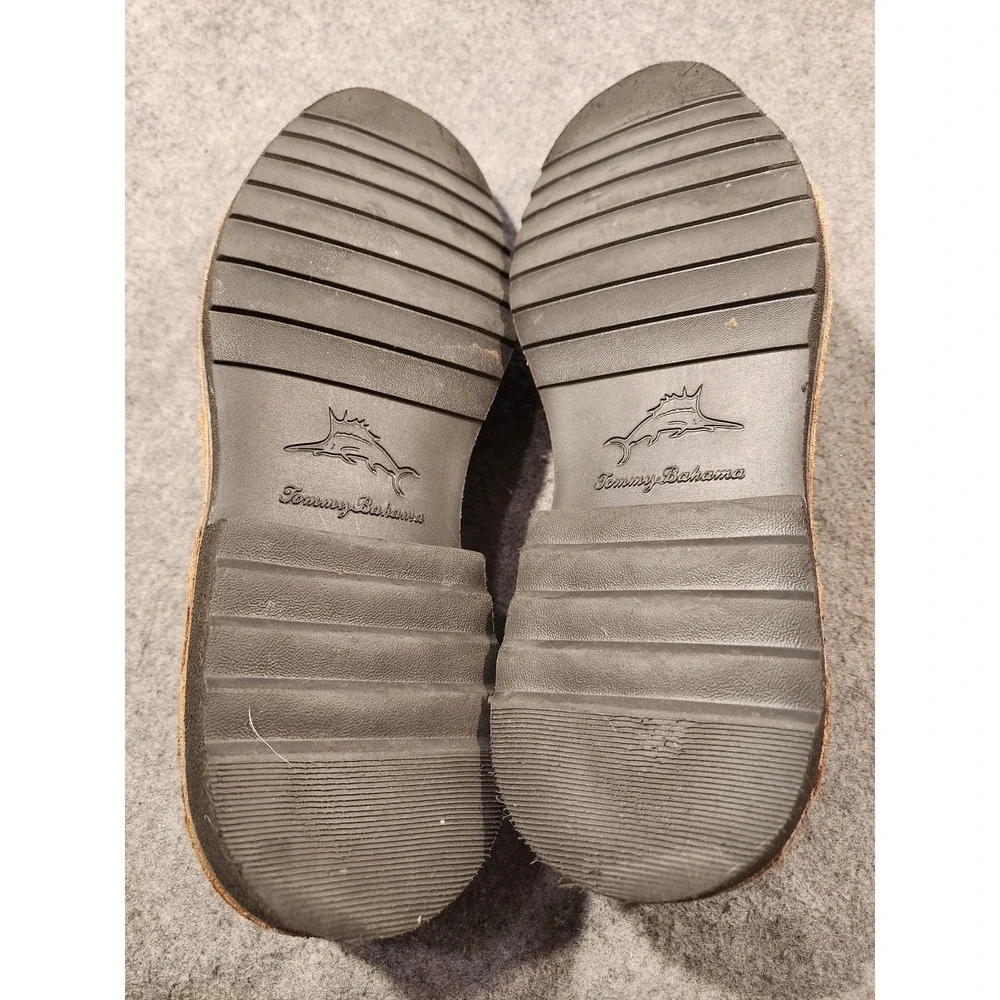 Tommy Bahama Shoes Mens Size 13 Brown Leather Slip On Loafers Casual Comfort